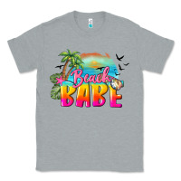 Heather Grey beach babe Classic Tee - BarkalooDesign