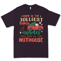 Plum home of the jollıest bunch of assholes thıs sıd Premium Tee - MaliasSmallBusiness