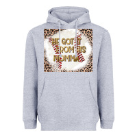 Heather Grey He Got it From his Momma Heavyweight Hoodie - CowhideDigitalArt