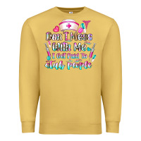 Antique Gold Don't Mess With Me I Get Paid To Stab People Premium Sweatshirt - CowhideDigitalArt