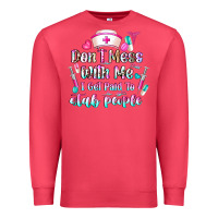 Cardinal Don't Mess With Me I Get Paid To Stab People Premium Sweatshirt - CowhideDigitalArt