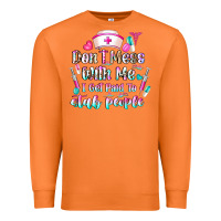 Carrot Don't Mess With Me I Get Paid To Stab People Premium Sweatshirt - CowhideDigitalArt