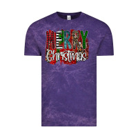 Cloud Purple Merry Christmas Buffalo Plaid Leopard Vintage Tee - Bettercallsaul