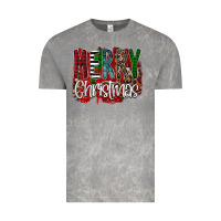 Cloud Rock Merry Christmas Buffalo Plaid Leopard Vintage Tee - Bettercallsaul