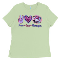 Matcha Peace Love Hairstylist Ladies Tee - Jasminsmagicworld