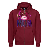 Burgundy Dance mom Mother's Day Zipper Hoodie - FaDigitalArtStudio