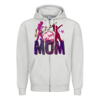 Dove Grey Dance mom Mother's Day Zipper Hoodie - FaDigitalArtStudio