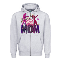 Heather Grey Dance mom Mother's Day Zipper Hoodie - FaDigitalArtStudio