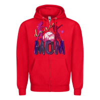 Red Dance mom Mother's Day Zipper Hoodie - FaDigitalArtStudio