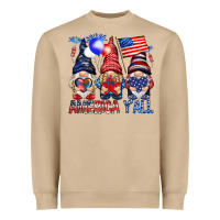 Mushroom America y'all with gnomies Heavyweight Sweatshirt - HowdyJamesFarm