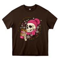 Chocolate Brown its cold outside like my heart Heavy Core Tee - MaliasSmallBusiness
