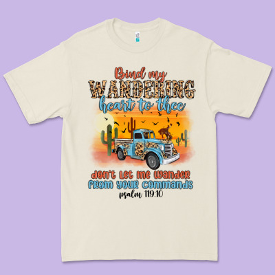 Bind My Wandering Heart To Thee Premium Tee Designed By Maliassmallbusiness