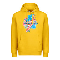 Lemon Merica leopard lightning bolt Premium Hoodie - FaDigitalArtStudio