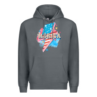 Rock Merica leopard lightning bolt Premium Hoodie - FaDigitalArtStudio