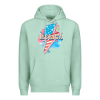 Seafoam Merica leopard lightning bolt Premium Hoodie - FaDigitalArtStudio