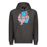 Smoke Merica leopard lightning bolt Premium Hoodie - FaDigitalArtStudio