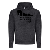 Vintage Black everybody's gotta horse neigh Vintage Hoodie - Bettercallsaul