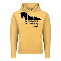 Vintage Mustard everybody's gotta horse neigh Vintage Hoodie - Bettercallsaul