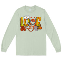 Matcha Thanksgiving love Nurse Long Sleeve Tee - NancyCooperArtShop