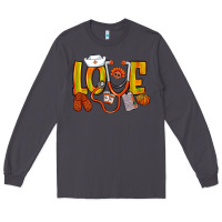Smoke Thanksgiving love Nurse Long Sleeve Tee - NancyCooperArtShop