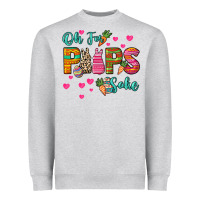 Heather Grey Oh for peeps sake Easter Day Heavyweight Sweatshirt - HowdyJamesFarm