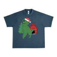Midnight Navy Christmas Dog Urban Heavy Tee - Bettercallsaul