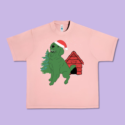 Christmas Dog Urban Heavy Tee Designed By Bettercallsaul