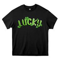 Black lucky st patricks day Heavy Core Tee - MaliasSmallBusiness