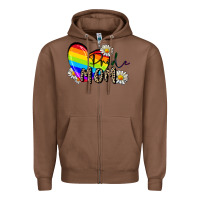 Chestnut Pride Mom Mother's Day Zipper Hoodie - FaDigitalArtStudio