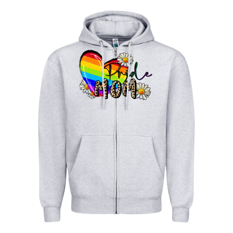 Pride Mom Mother's Day Zipper Hoodie by FaDigitalArtStudio | Teevron