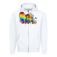 White Pride Mom Mother's Day Zipper Hoodie - FaDigitalArtStudio