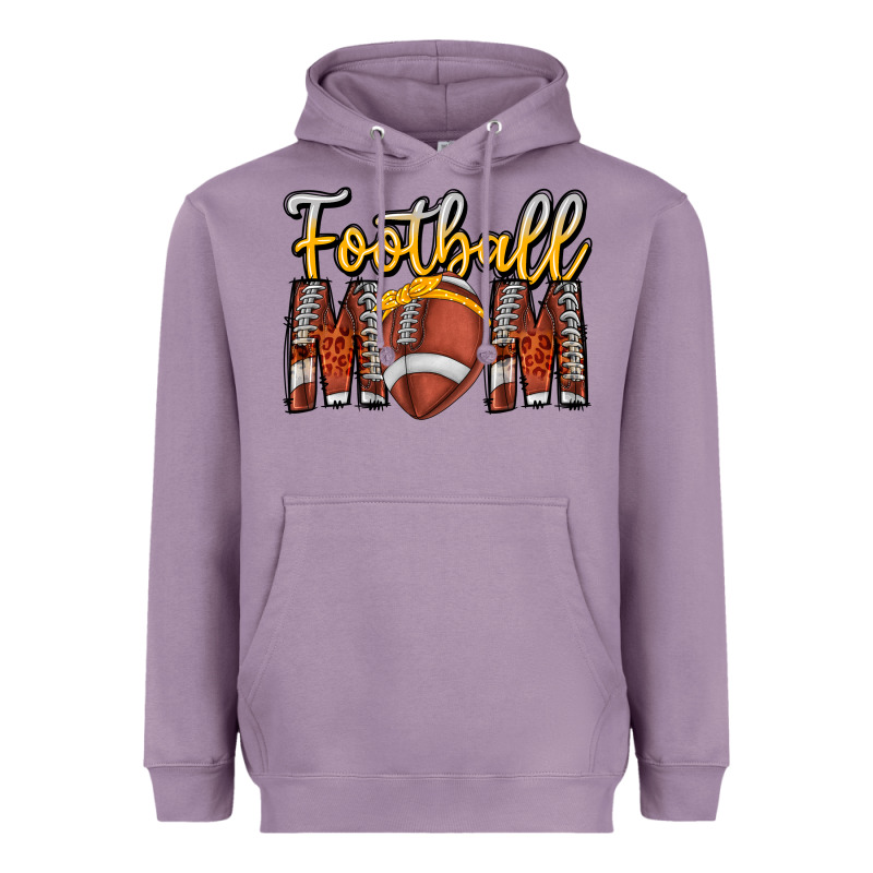 Football Mom Heavyweight Hoodie by CowhideDigitalArt | Teevron