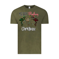 Vintage Olive Merry Flocking Christmas Vintage Tee - Bettercallsaul