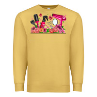 Antique Gold Hair Stylist Your Textt Premium Sweatshirt - CowhideDigitalArt
