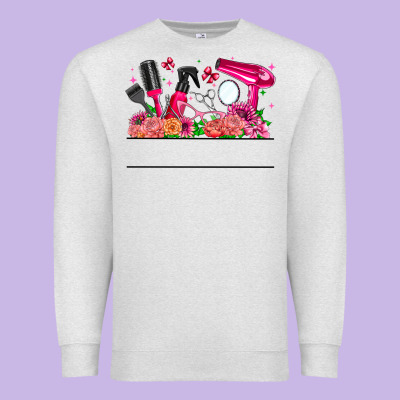 Hair Stylist Your Textt Premium Sweatshirt Designed By Cowhidedigitalart