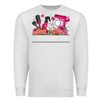 Oatmeal Heather Hair Stylist Your Textt Premium Sweatshirt - CowhideDigitalArt