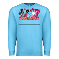 Ocean Blue Hair Stylist Your Textt Premium Sweatshirt - CowhideDigitalArt