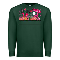 Sports Green Hair Stylist Your Textt Premium Sweatshirt - CowhideDigitalArt