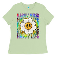 Matcha happy mind happy life Ladies Tee - NancyCooperArtShop
