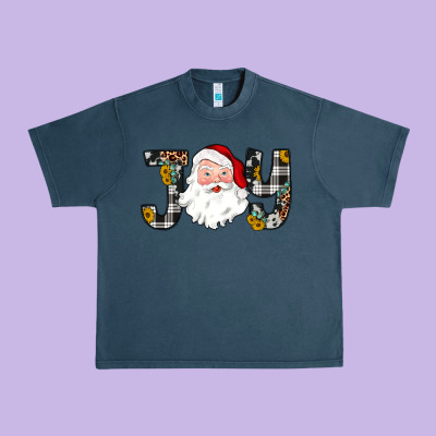 Joy Santa Urban Heavy Tee Designed By Jahusdesignshop