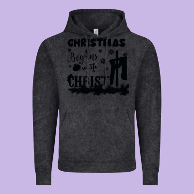 Christmas Begins With Christ Vintage Hoodie Designed By Bettercallsaul