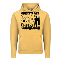 Vintage Mustard Christmas Begins With Christ Vintage Hoodie - Bettercallsaul