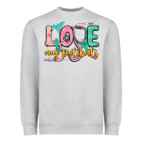 Heather Grey love my patients Heavyweight Sweatshirt - CowGirlArtShop