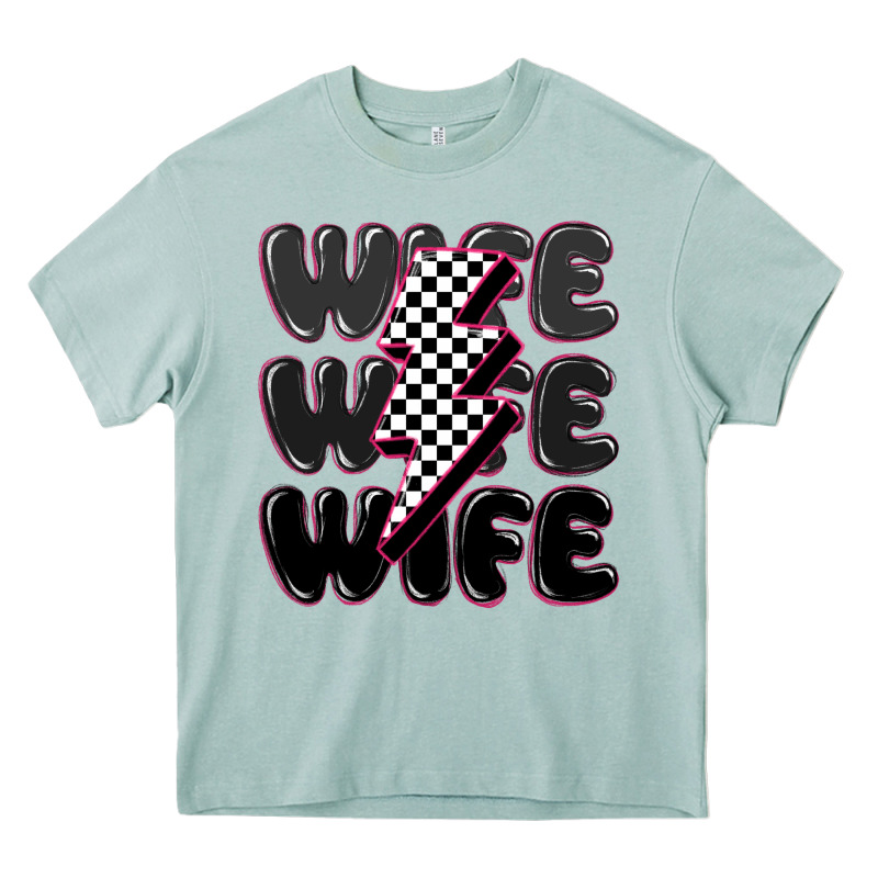 Wife Wife Wife Heavy Core Tee by MaliasSmallBusiness | Teevron
