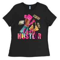 Black lady hustler afro high heels Ladies Tee - NancyCooperArtShop