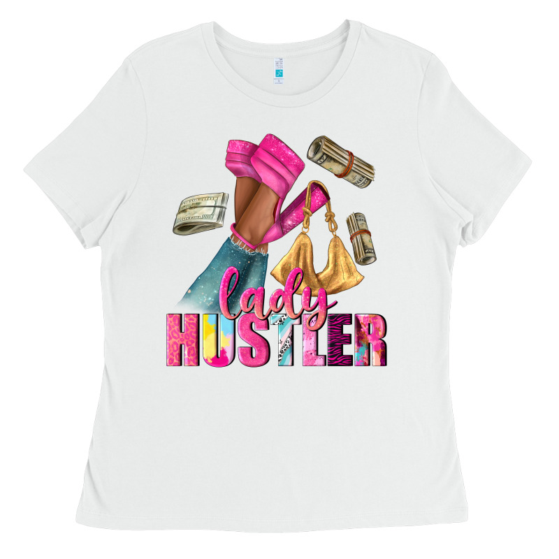 Lady Hustler Afro High Heels Ladies Tee by NancyCooperArtShop | Teevron