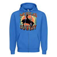 True Royal American cowboy Zipper Hoodie - FaDigitalArtStudio