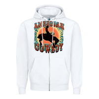 White American cowboy Zipper Hoodie - FaDigitalArtStudio