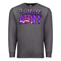 Charcoal Heather football aunt Premium Sweatshirt - CowhideDigitalArt