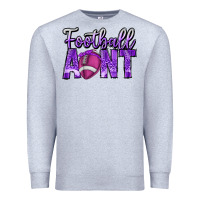 Heather Grey football aunt Premium Sweatshirt - CowhideDigitalArt